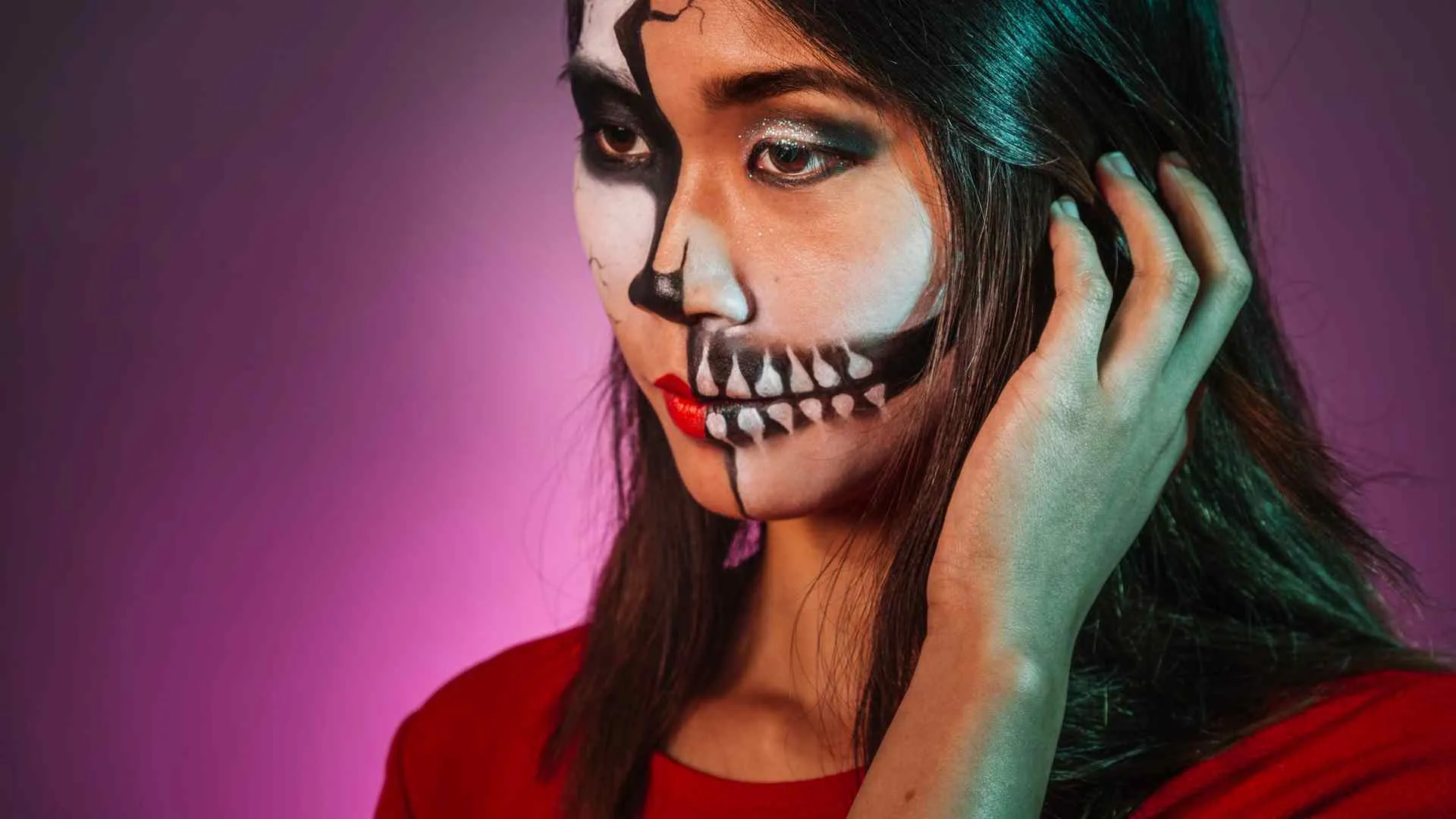 foto de maquillaje de halloween