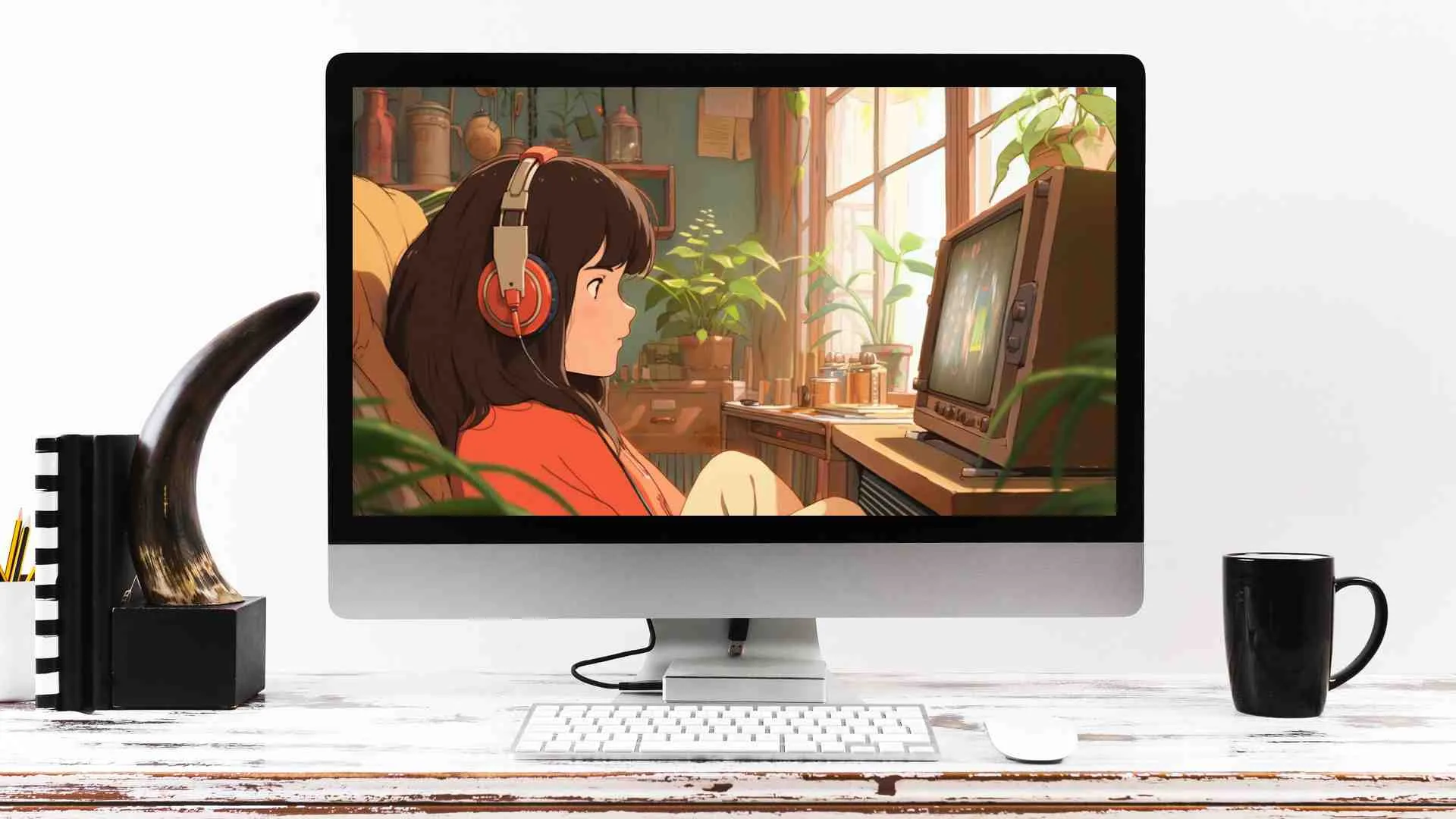 foto de ordenador anime