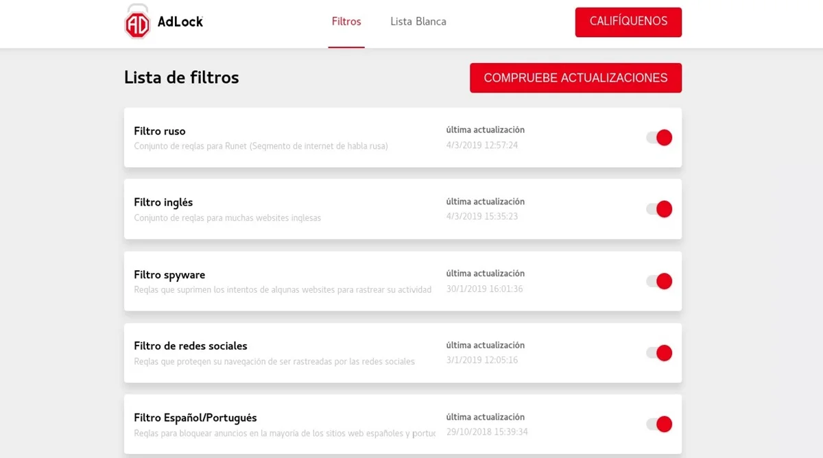 Plataforma para bloquear anuncios