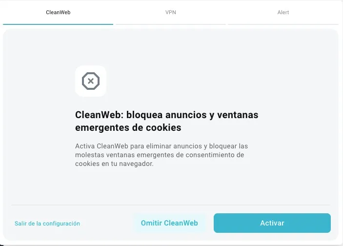 Clean web pantallazo