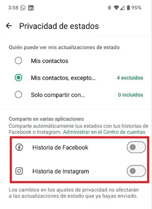 Activar historias