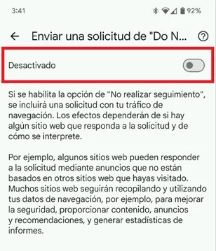 Evitar que te rastreen