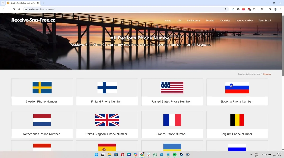 Web de números