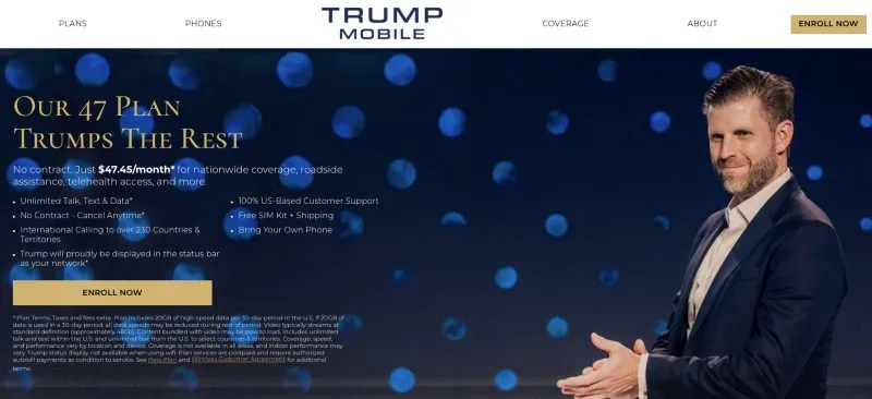 operadora web trump mobile
