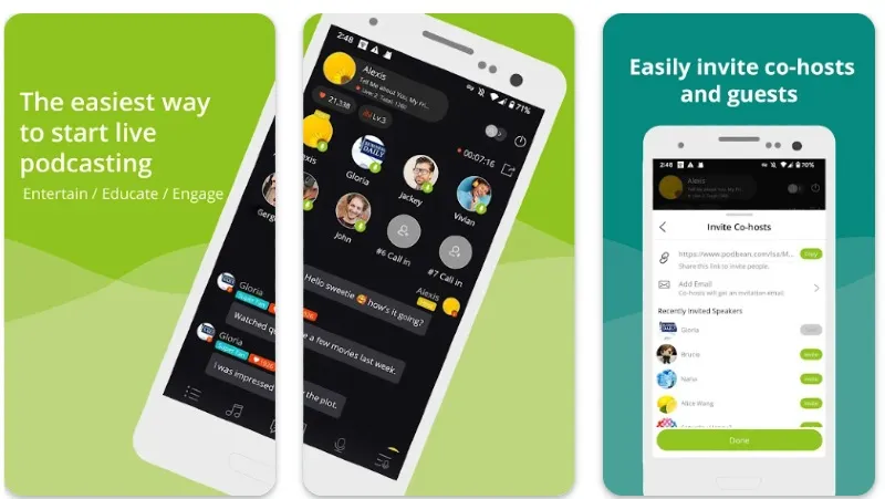 Podbean apps para grabar videopodcast