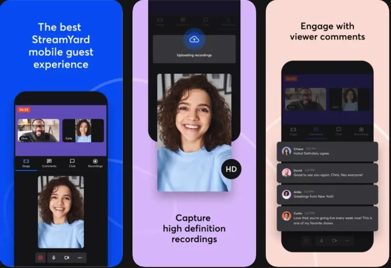 Streamyard apps para grabar videopodcast
