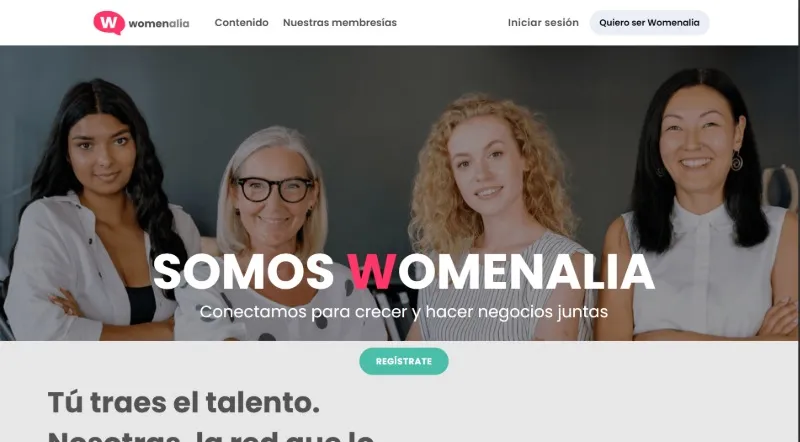 Red social womenalia para encontrar empleo