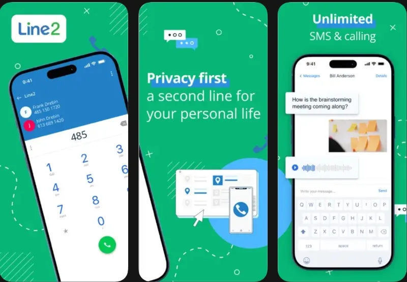 Line2 app para tener una segunda línea de teléfono en el móvil