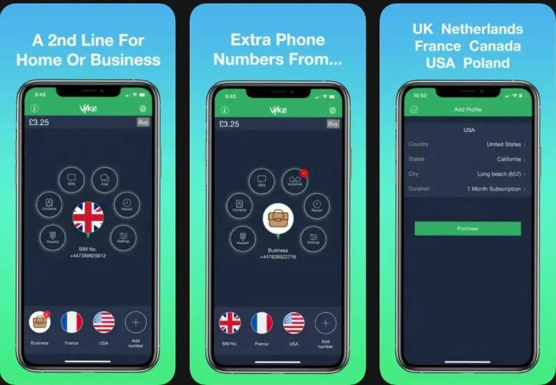 Vyke app para tener una segunda línea de teléfono en el móvil