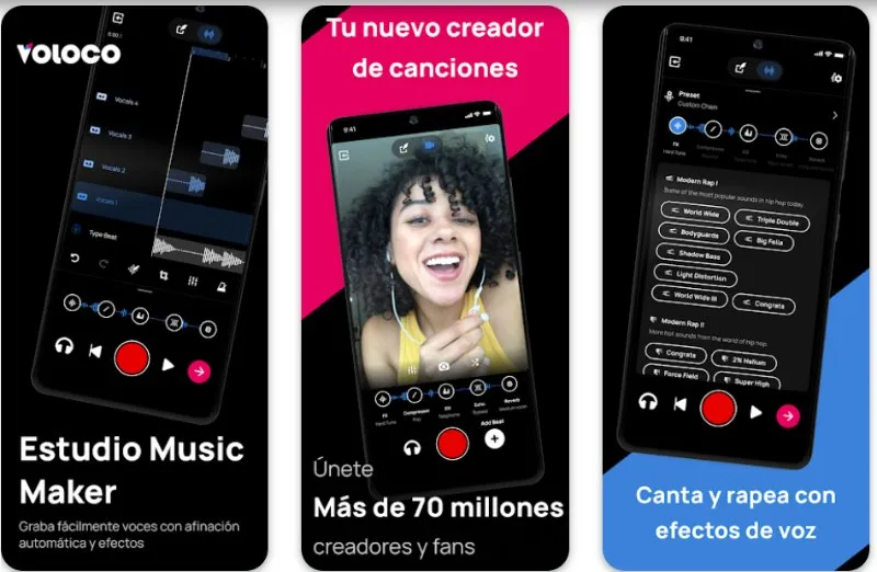 Voloco app para grabar vídeos musicales en casa