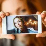 encuadre selfie fondo fotografia