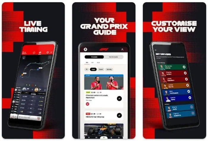 App de la Fórmula 1