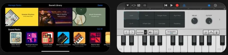 garageband app para crear música desde el móvil