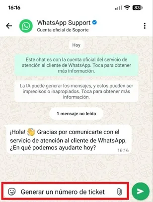 Ticket de ayuda