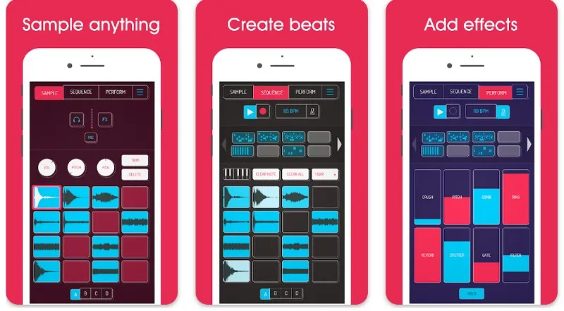 Koala-Sampler app para crear música desde el móvil