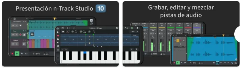 n-Track Studio app para crear música desde el móvil