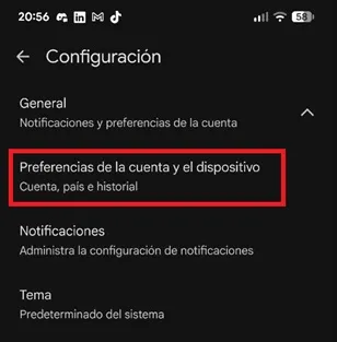 Preferencias