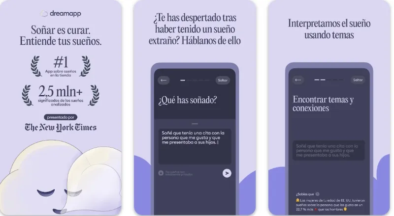 DreamApp para interpretar sueños