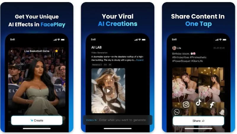 Faceplay app para poner tu cara en películas famosas y crear deepfakes