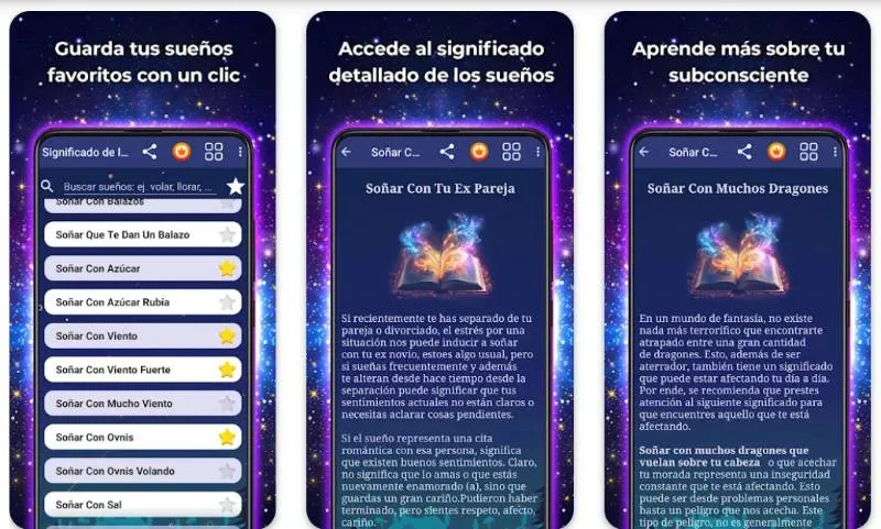 Significado Sueños app