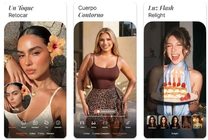Filtros especiales para selfies