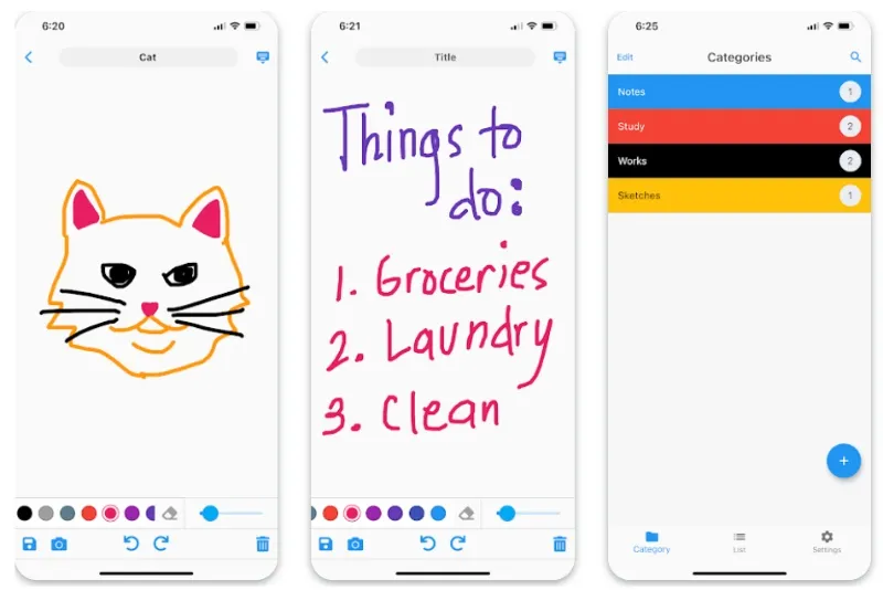 Handwritten app para escribir a mano en el móvil