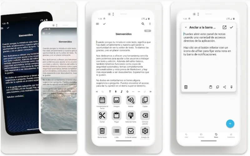 lite app para escribir a mano en el móvil